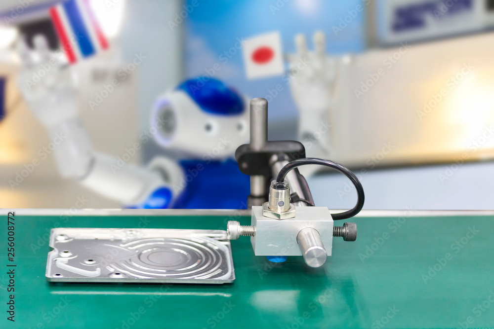 high performance and accuracy of sensor detected for automatic manufacture and quality control process with product in industrial work high performance and accuracy of sensor detected for automatic manufacture and quality control process with product in industrial work