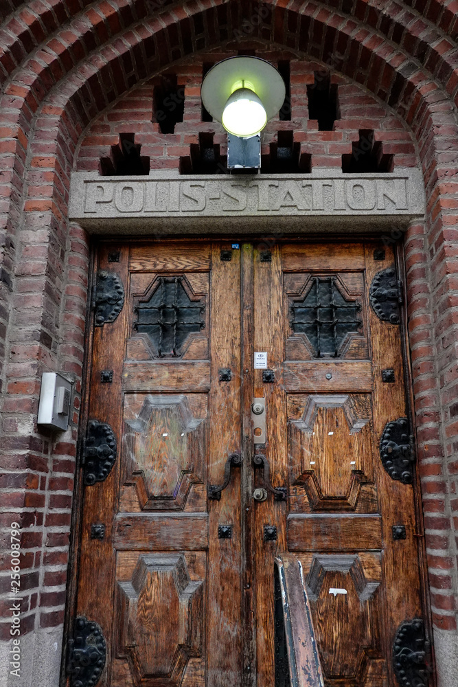Obraz premium Gothenburg, Sweden An old police station in the Haga section of Gothenburg