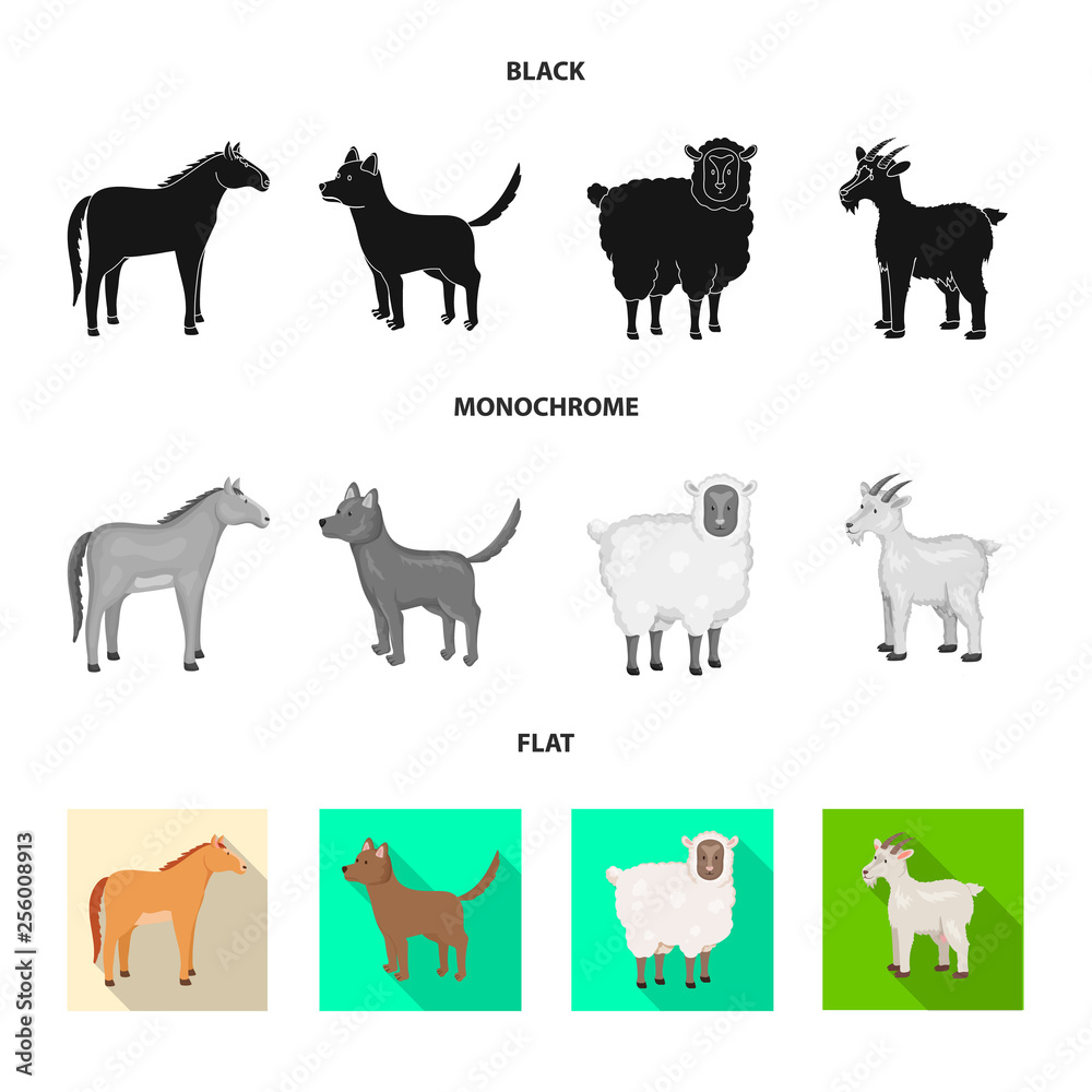Isolated object of breeding and kitchen logo. Set of breeding and organic stock vector illustration. Isolated object of breeding and kitchen logo. Set of breeding and organic stock vector illustration.