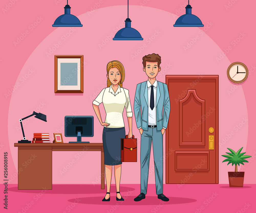 Business people working in the office Business people working in the office