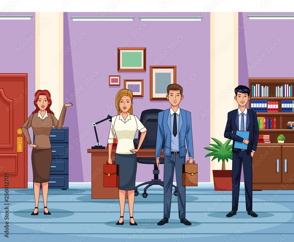Obraz premium Business people working in the office