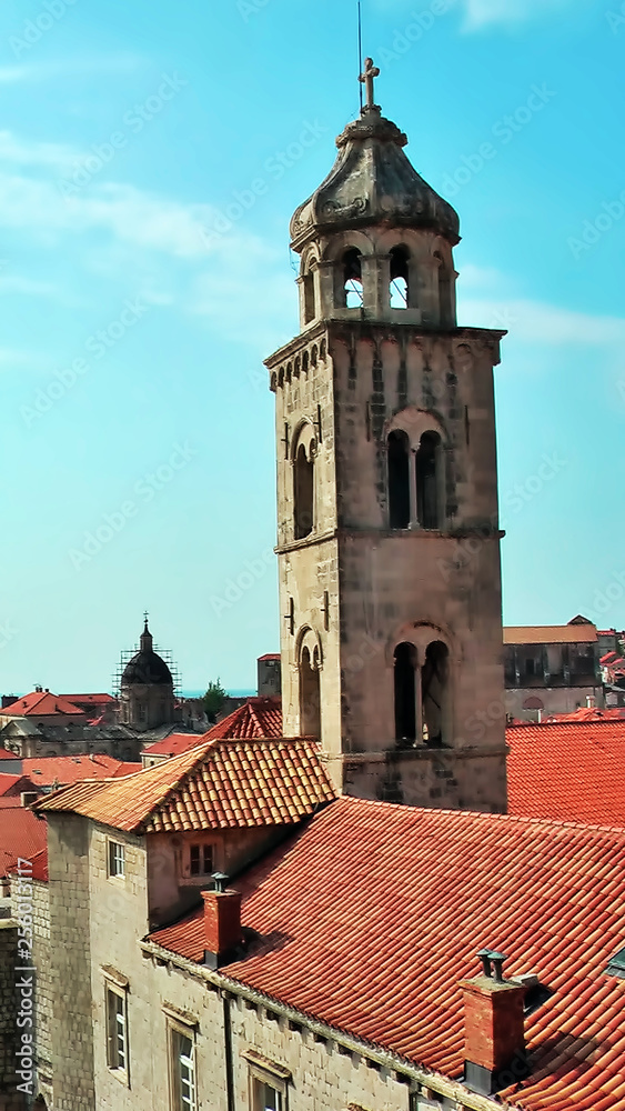 Monastery tower Dubrovnik