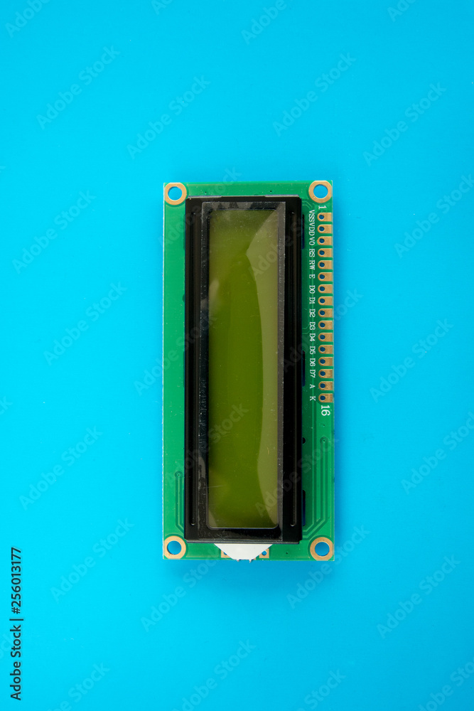green screen 16x2 character lcd display module for arduino Stock Photo ...