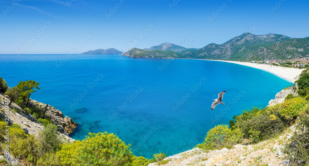 Blue Flag beach in Oludeniz, Turkey
