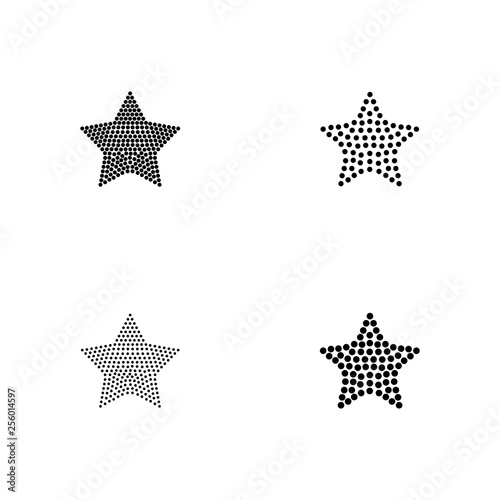 3 inch wide Star shaped Blackline for Rhinestones or studs.
