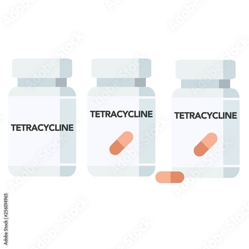 Tetracycline is an antibiotic used to treat acne, cholera, brucellosis, plague, malaria, and syphilis. 