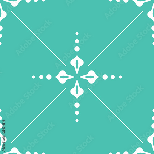 abstract floral seamless pattern with flowers, netting and leaves