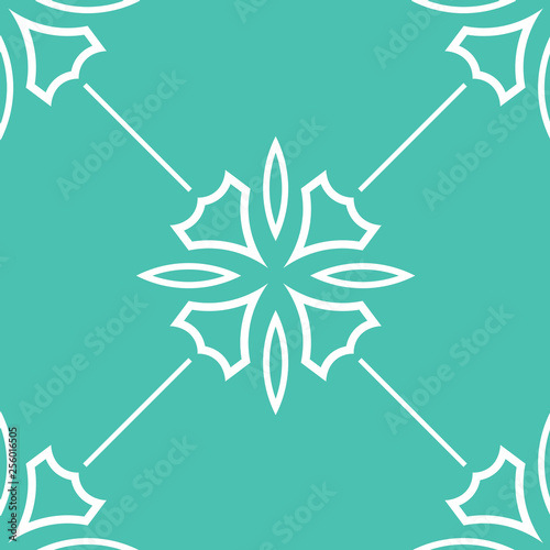 abstract floral seamless pattern with flowers, netting and leaves