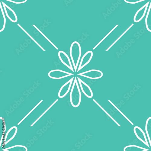 abstract floral seamless pattern with flowers, netting and leaves