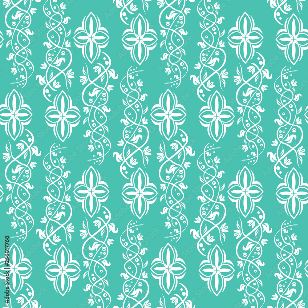 Floral seamless pattern, flowers and leaves Floral seamless pattern, flowers and leaves
