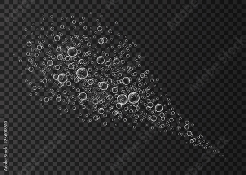 Underwater fizzing air bubbles  texture.