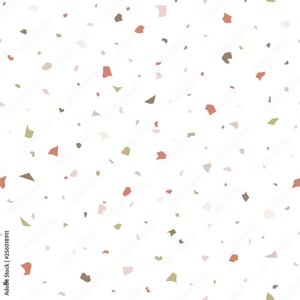 Abstract seamless pattern in terrazzo style. Vector background. Design ...