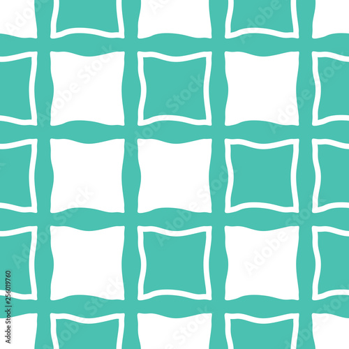 Geometric seamless pattern. Square with uneven edges