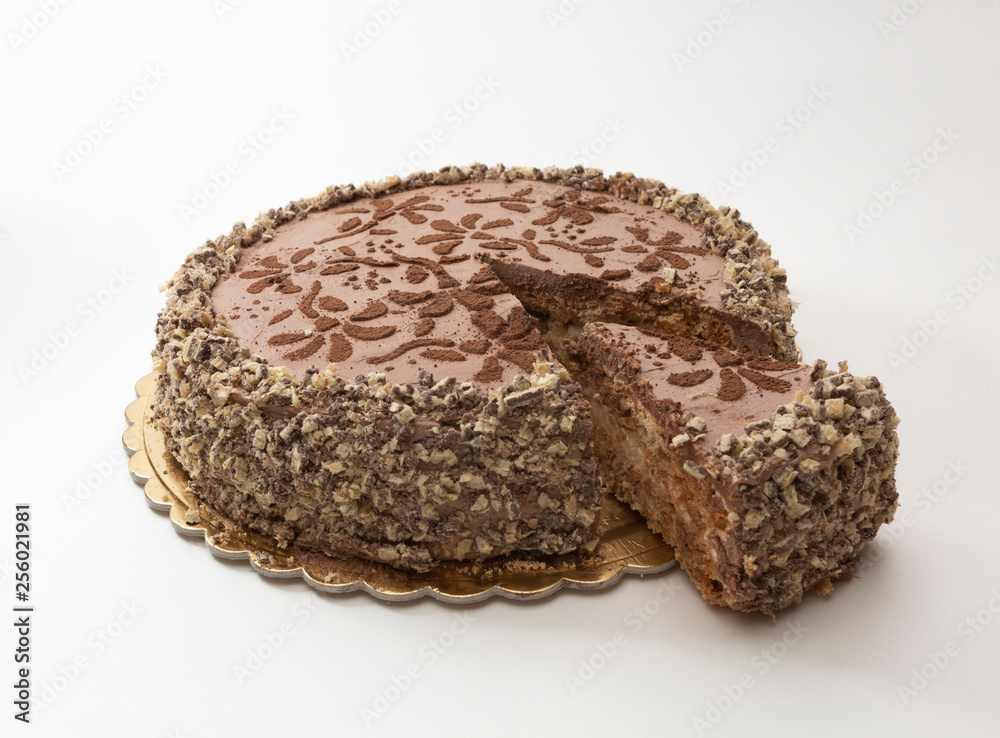 Cake with waffle powder Cake with waffle powder