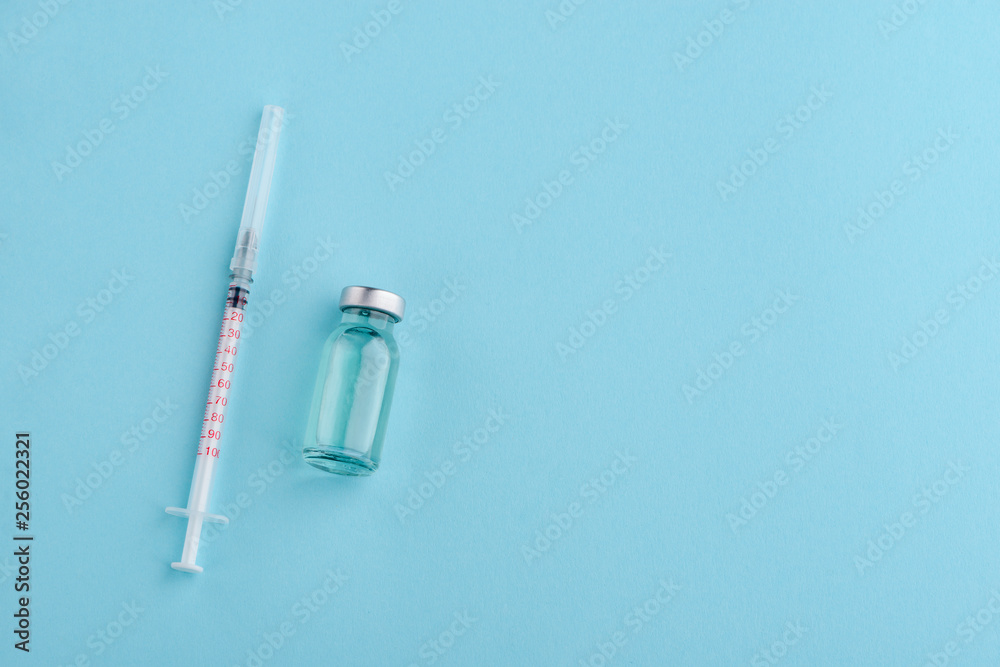 Syringe and vial of medication Syringe and vial of medication