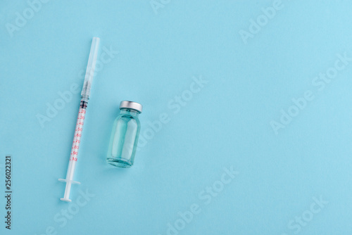 Syringe and vial of medication