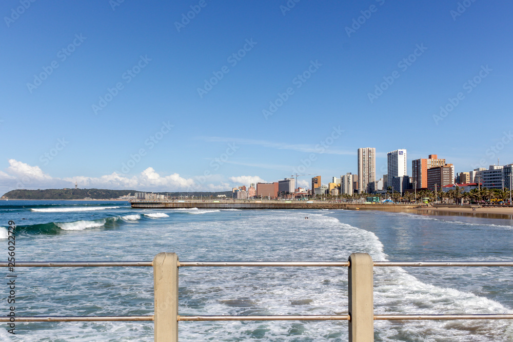 view of city from the piers in durban view of city from the piers in durban
