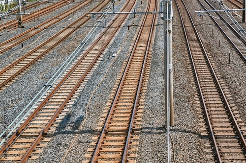 Railway Tracks in a City