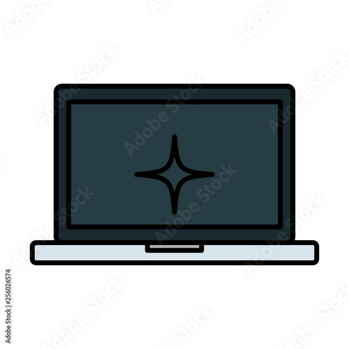 laptop computer isolated icon