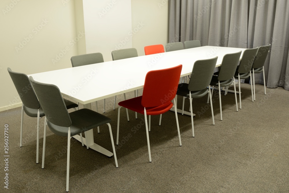 Interior of modern meeting room