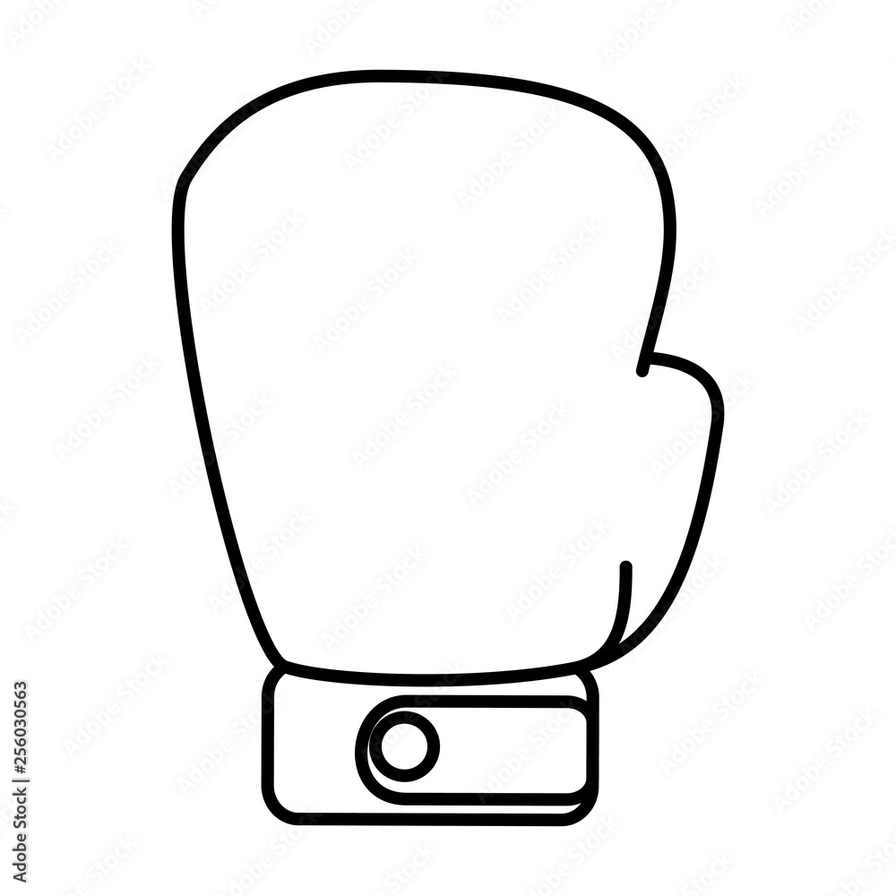 boxing glove isolated icon