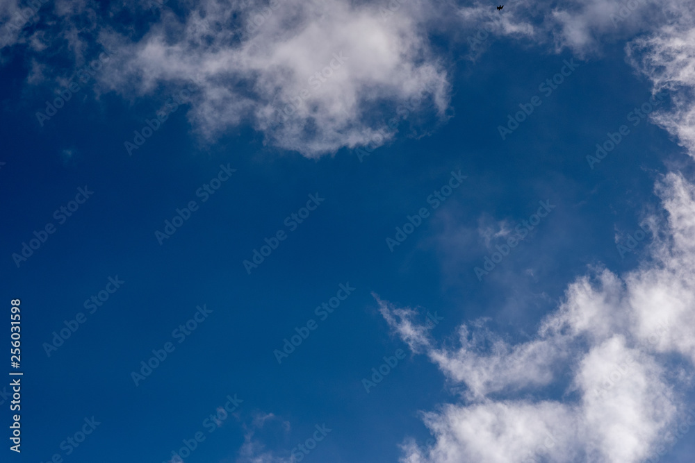Bright blue Sky with clouds Bright blue Sky with clouds
