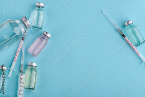 Vials of different vaccine
