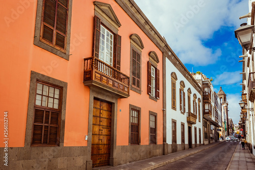 Tourism and travel. Gran Canaria. city of las palmas. Spanish city. The streets of the old town © Nataliya Schmidt