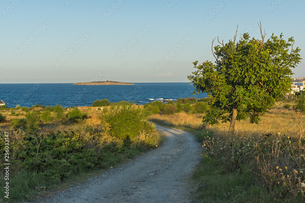 Amazing Sunset Landscape of the coastline of Chernomorets, Burgas region, Bulgaria Amazing Sunset Landscape of the coastline of Chernomorets, Burgas region, Bulgaria