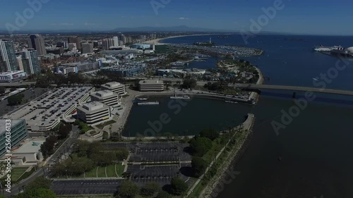 Wallpaper Mural Downtown Long Beach California Aerial View.MOV Torontodigital.ca