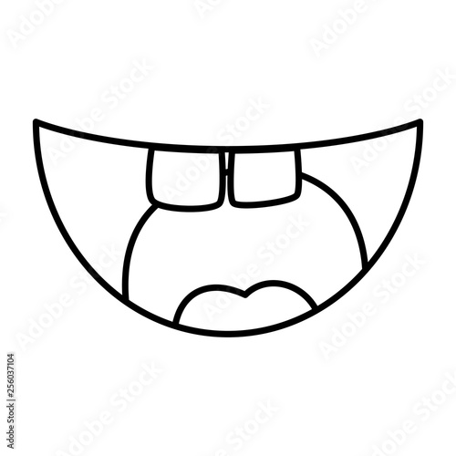 crazy mouth fools day icon