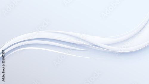 Smooth curved flow of lines and thin stripes