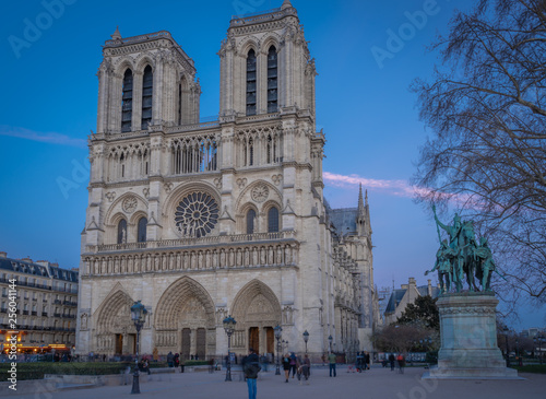 Paris, France - 03 10 2019: Notre-Dame Of Paris by night © Franck Legros