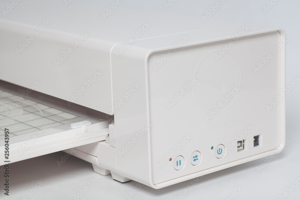 Fototapeta premium Cutting plotter flatbed machine