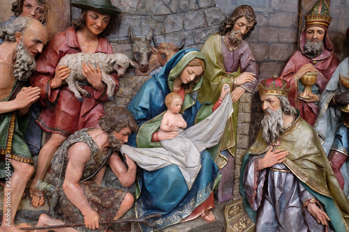 Nativity Scene, altarpiece ...