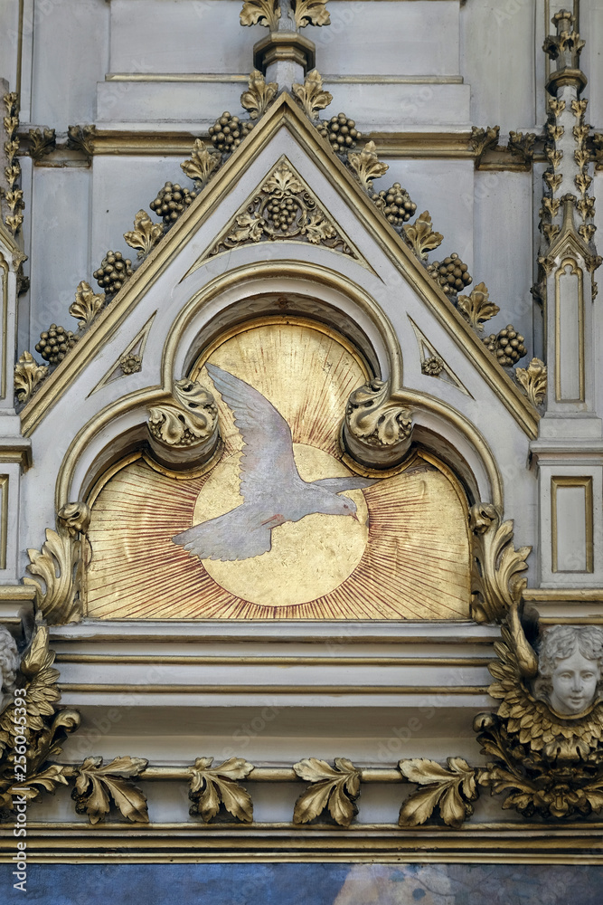 Holy Spirit Bird, altar of Saint Jerome in Zagreb cathedral 