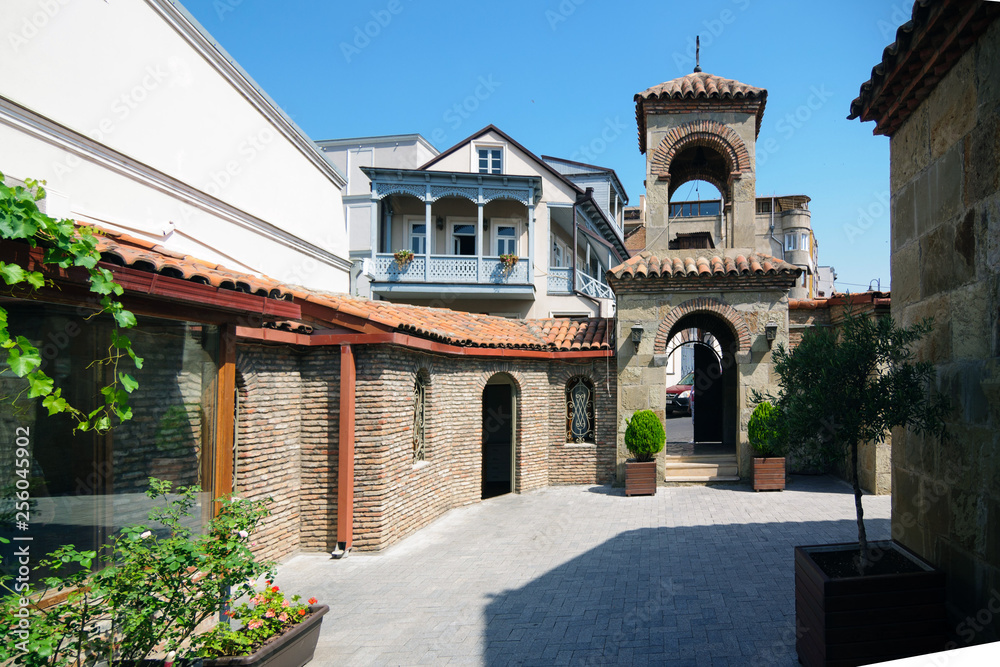 Characteristic building of the center of old Tbilisi. Characteristic building of the center of old Tbilisi.