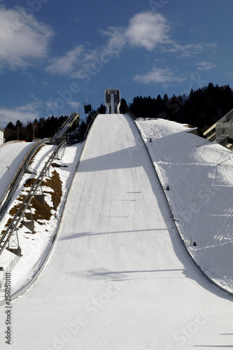 Ski jump stadium in Garmisch-Partenkirchen, Germany