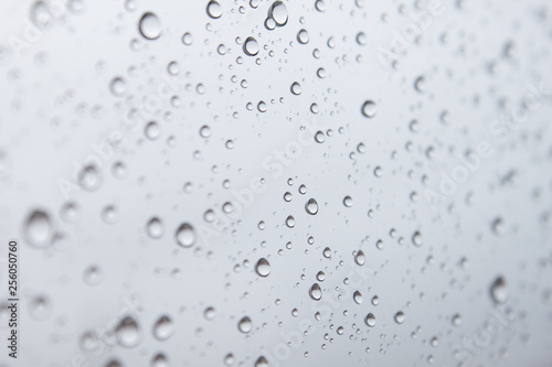 condensed water raindrops on window