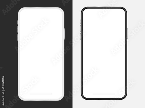 Blank mobile phone . 