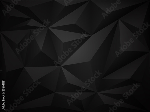 Dark polygon 3d background