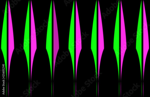 Colorful Abstract Shapes Background Tabloid 11x17