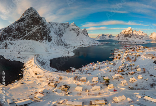 Lofoten from above aerial photography