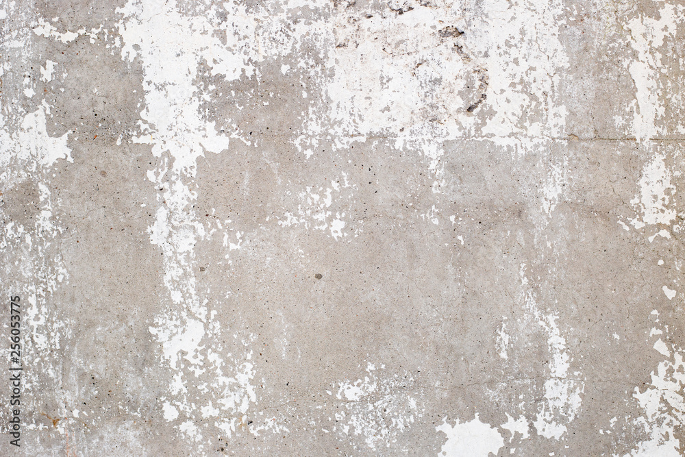 Abstract white and grey grunge cement wall texture, concrete background