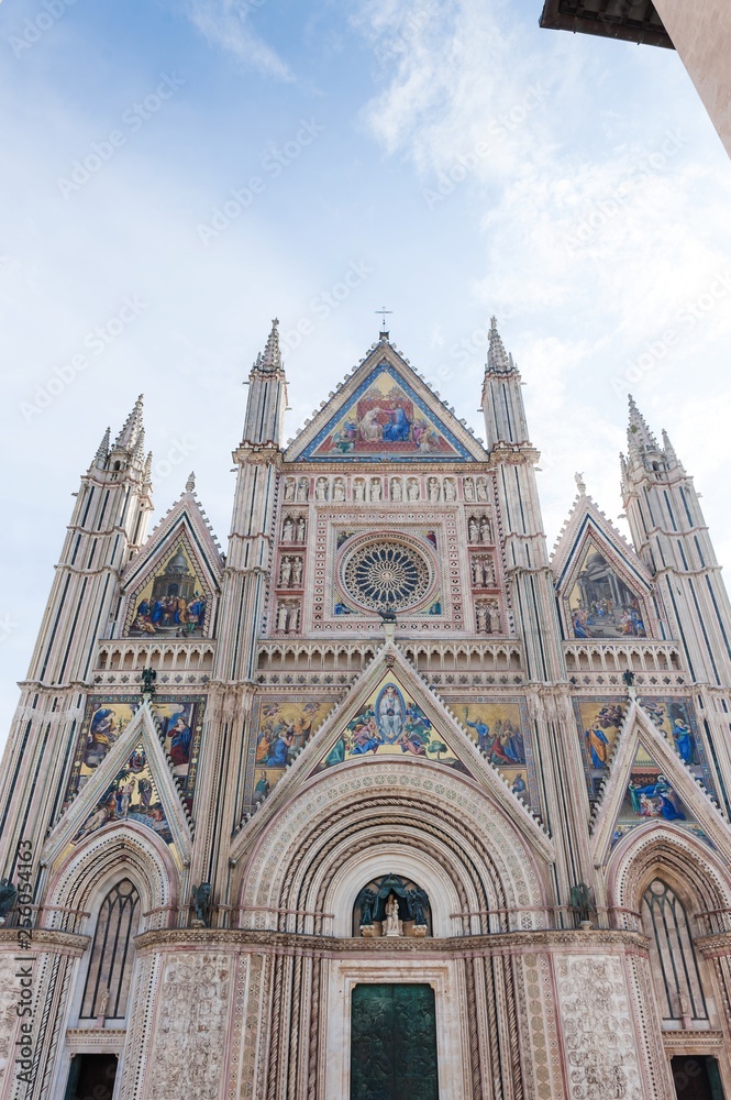 Panoramic view of Cathedral of Orvieto.
