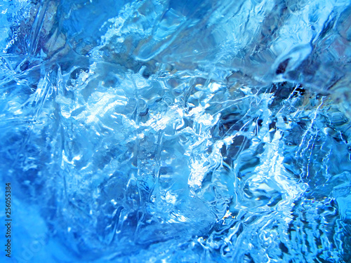 Abstract blue ice background.