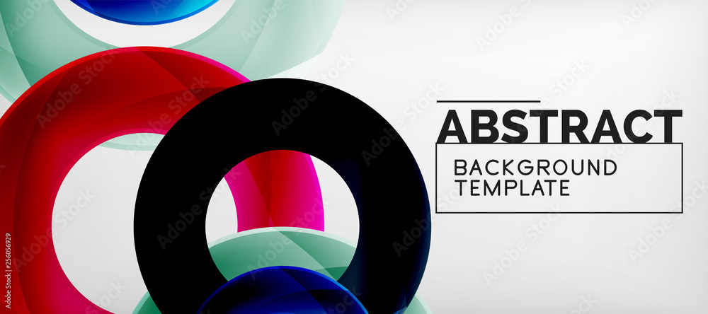 Vector rings abstract background Vector rings abstract background