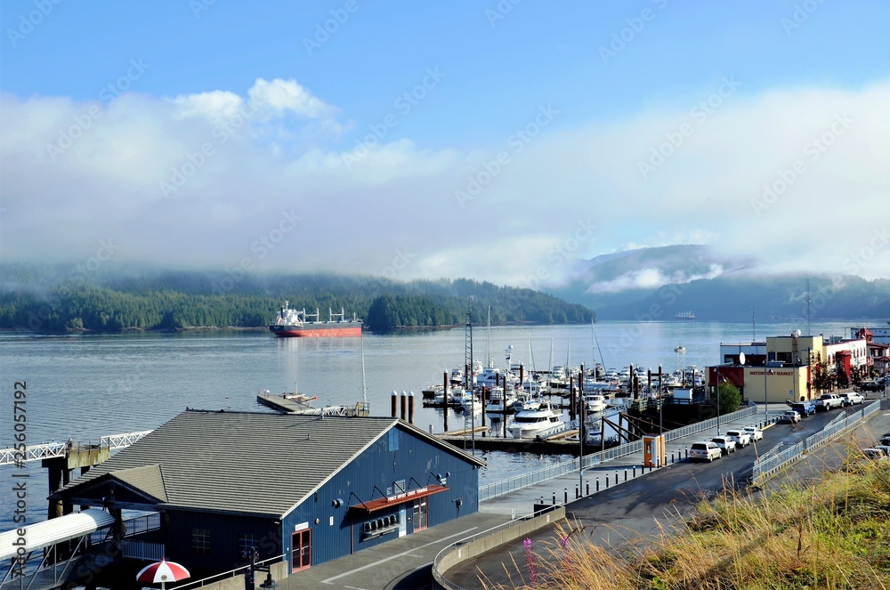 View of the city of Prince Rupert, Canada