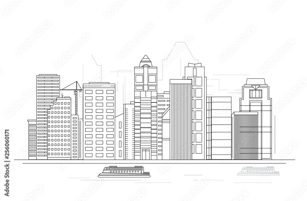illustration of city