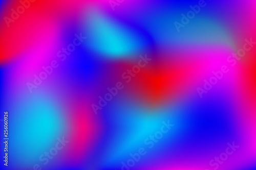 Colorful abstract background of blurry spots. Bright saturated gradient.
